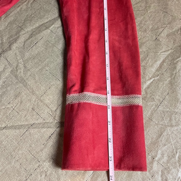[6] ZENOBIA Italian Leather Red Suede Snap-Down Overshirt/Jacket - Picture 10 of 10
